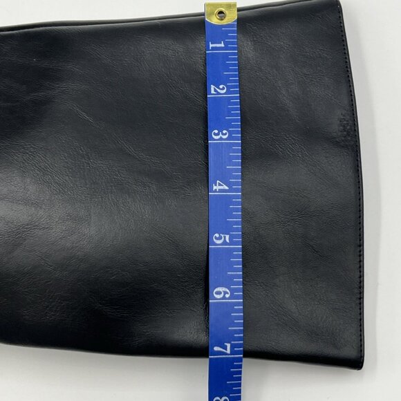 Zara Tall Black Leather Heeled Pointed Toe Boots - Picture 8 of 11